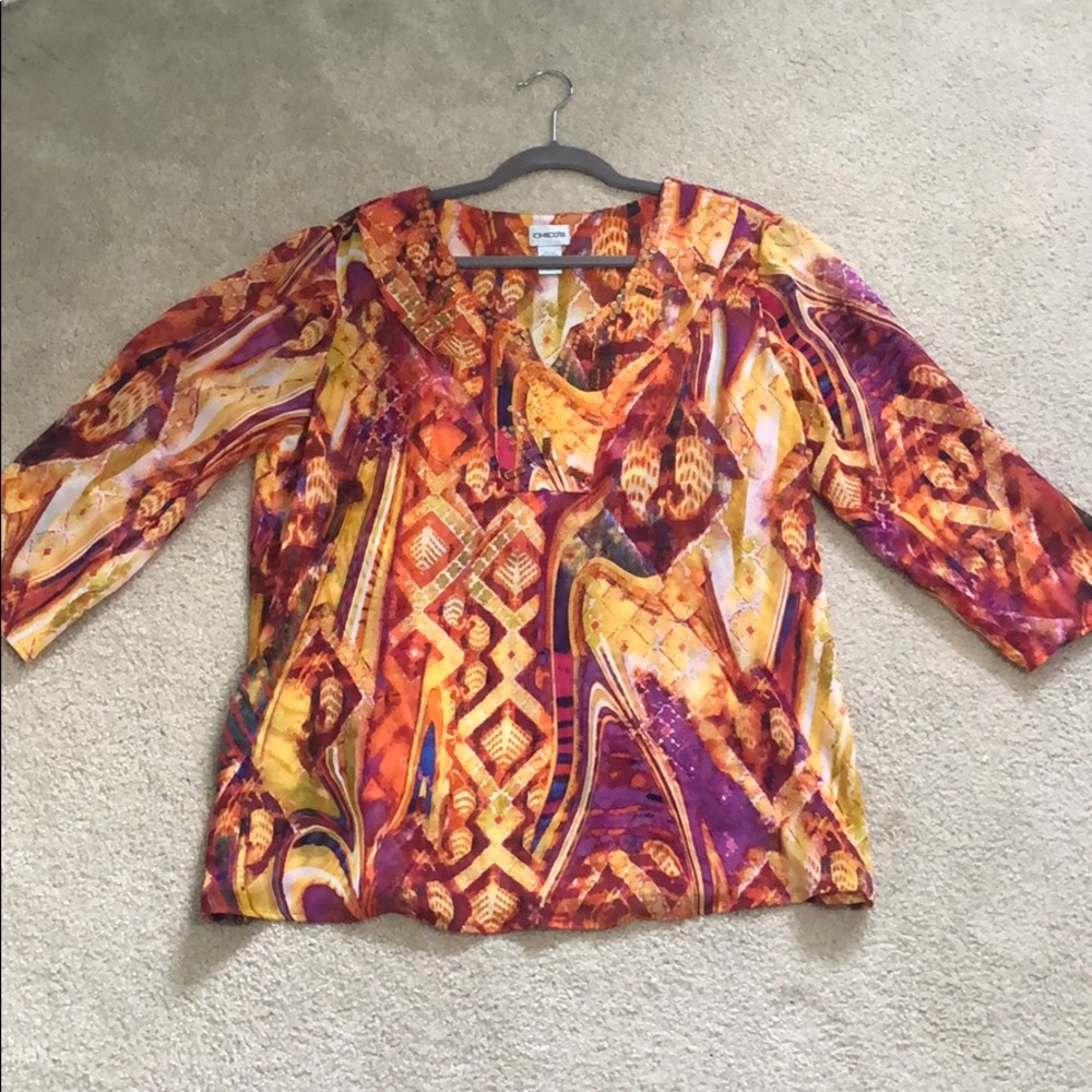 Vibrant Chico’s Top